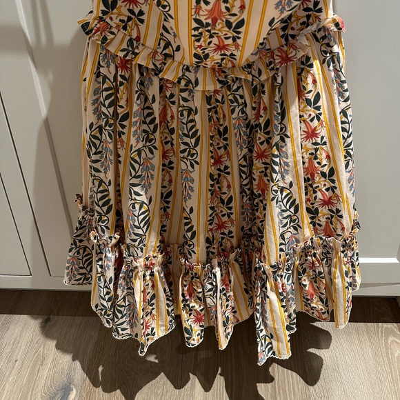 NWT Agua by Agua Bendita Rosa strapless ruffle mini dress - Picture 5 of 14